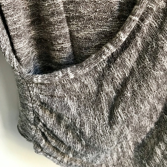Free People Grey Sweater Wrap Top - Picture 3 of 5